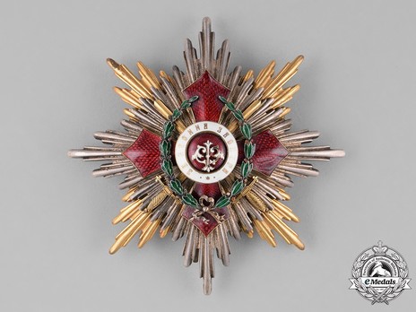Order of Military Merit, Grand Cross Breast Star (with war decoration) Obverse