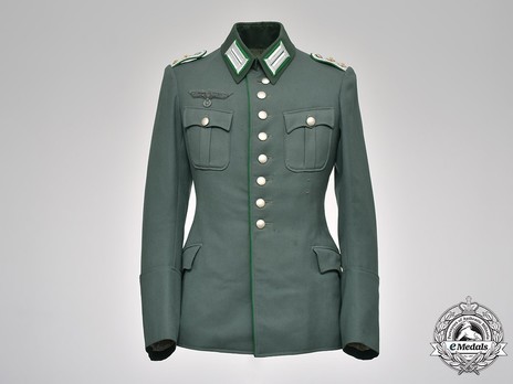 German Army Mountain Officer's Old Style Dress Tunic Obverse
