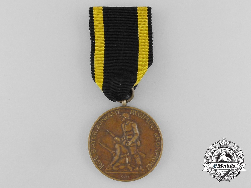 Bavaria+regimental+commemorative+medals%2c+2nd+infantry+regiment+kronprinz+1