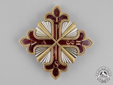 Constantinian Order of St. George, Grand Cross Breast Star (embroidered) Obverse