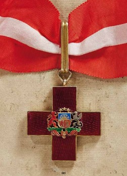 Latvian Red Cross Decoration, I Class Cross