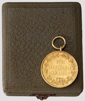  Order of the Württemberg Crown, Gold Medal of Merit (in silver gilt) Reverse