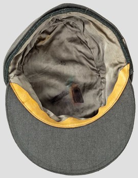 Waffen-SS Officer's Visored Field Cap M43 (white piped version) Interior