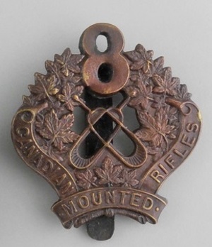 8th Mounted Rifle Battalion Other Ranks Cap Badge Obverse