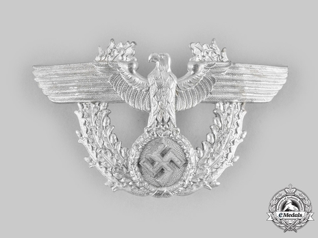 German Police Officer/NCO/EM's Shako Eagle Obverse