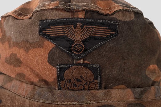 Waffen-SS Camouflaged Field Cap (Lateral Plane Tree pattern) Detail
