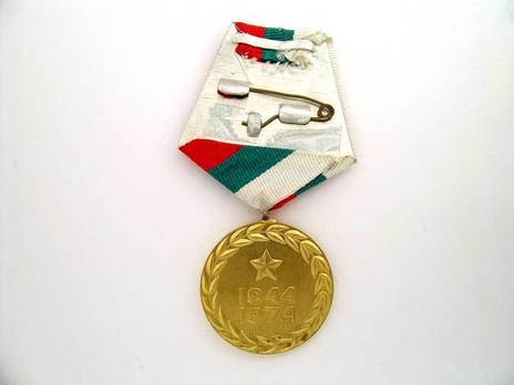 Medal for the 30th Anniversary of the Ministry of Internal Affairs Reverse