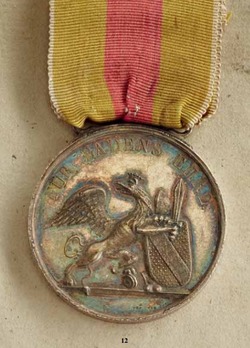 Order of Military Merit of Charles Frederick, Silver Medal (-1871) Obverse
