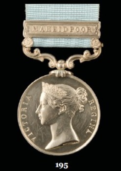 Army of India Medal (with "MAHEIDPOOR" clasp)