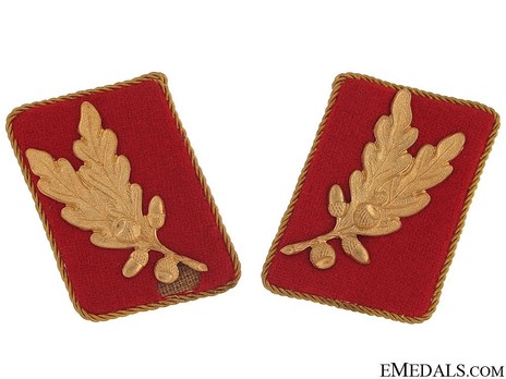 SA Oberführer Collar Tabs (Staff/red version) Obverse