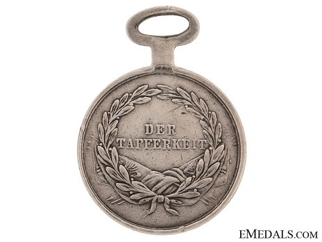  Type VII, I Class Silver Medal (with oval suspension) Reverse