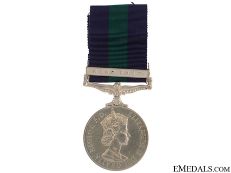 Silver Medal (with "NEAR EAST” clasp) (1955-1962) Obverse