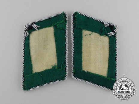 Luftwaffe Field Divisions Leutnant Collar Tabs Reverse