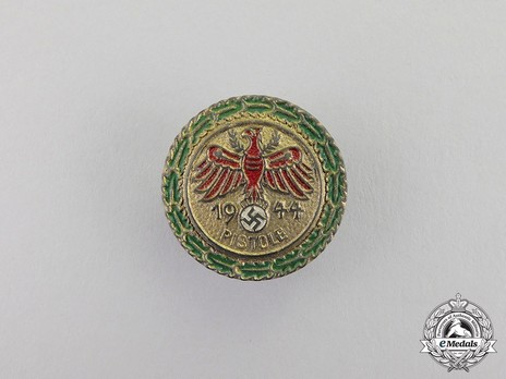 Miniature Tyrolean Marksmanship Gau Achievement, Type VII, Champion Badge (for pistol) Obverse