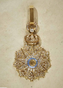 Military Order of the Immaculate Conception of Vila Viçosa, Grand Cross (with Diamonds), Andreas Thies, Obv 