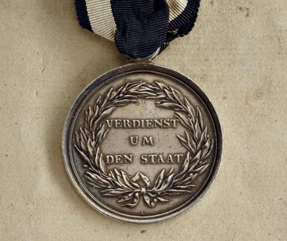 Military Merit Medal, Type I, in Silver Reverse