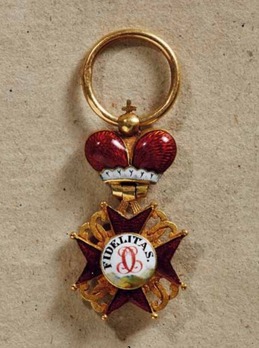 House Order of Fidelity, Grand Cross Miniature Obverse