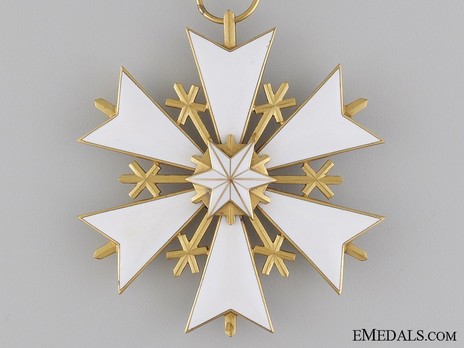 Order of the White Star, II Class Cross Obverse