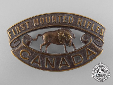 1st Mounted Rifle Battalion Other Ranks Shoulder Title Obverse