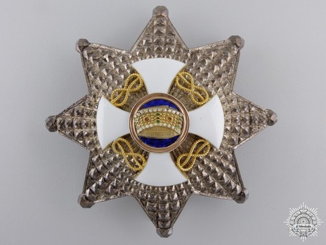 Order of the Crown of Italy, Grand Officer's Cross Breast Star Obverse