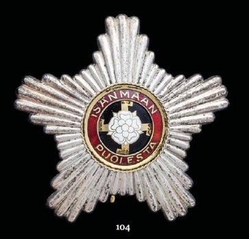 Order of the Cross of Liberty, Civil Division, I Class Commander Breast Star