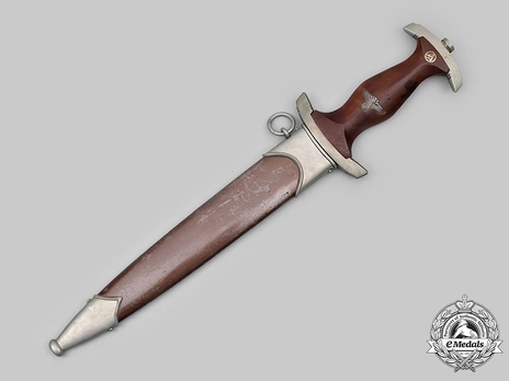 SA Standard Service Dagger by Lauterjung (H. & F.; maker marked) Obverse in Scabbard