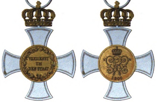 General Honour Medal, Type IV, Cross (with crown) Obverse & Reverse