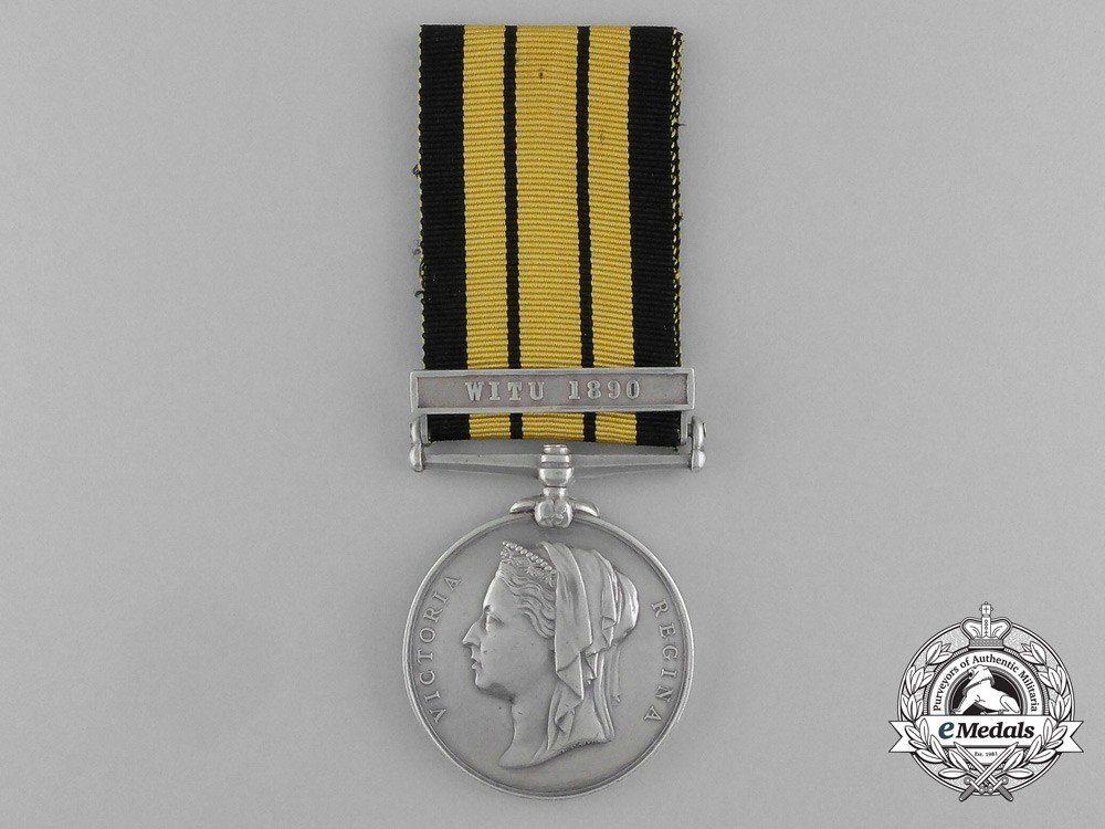 Silver medal witu 1890 obverse