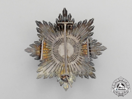 3rd Class Breast Star (white distinction) (with Fleur de Lys and Royal Crown) Reverse