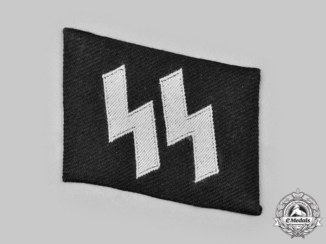 Regular SS & Leibstandarte SS 'Adolf Hitler' Collar Tab (NCO/EM version) Obverse