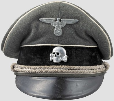 Allgemeine SS Officer's Field-Grey Visor Cap Obverse