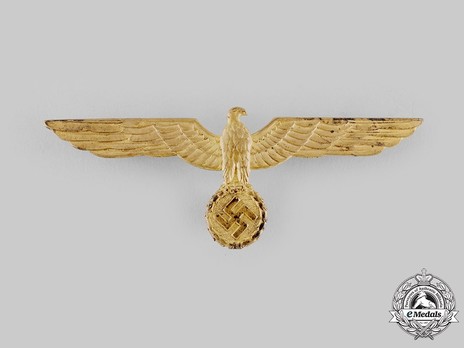 Kriegsmarine Gilt Metal Breast Eagle Obverse