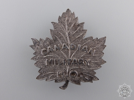Canadian Military Headquarters Officers Cap Badge Obverse
