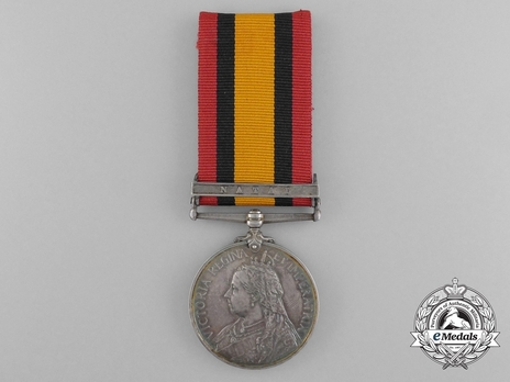 Silver Medal (with date removed, with "NATAL" clasp) Obverse