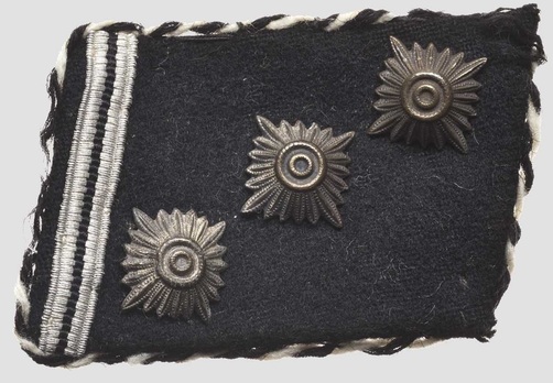 Allgemeine SS Obersturmführer Collar Tabs (pre-1934 version) Obverse