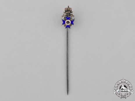 Order of Military Merit, Military Division, III Class Cross Miniature (stickpin version) Obverse