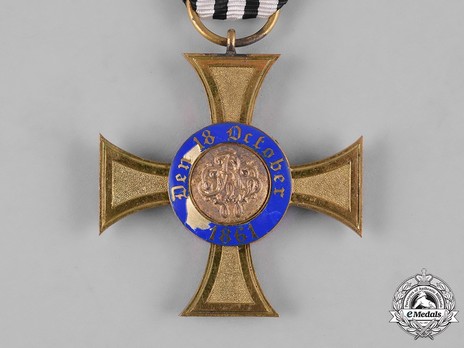 Order of the Crown, Civil Division, Type II, IV Class Cross (with commemorative ribbon) Obverse