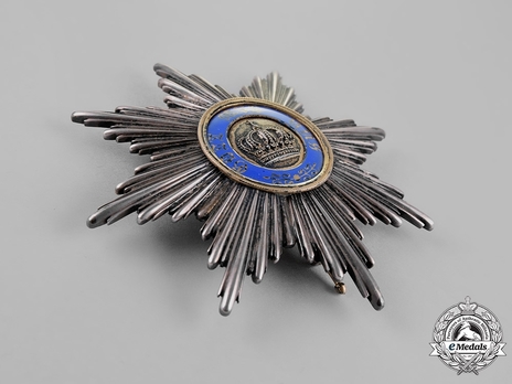 Order of the Crown, Civil Division, Type II, I Class Breast Star (in silver gilt) Obverse