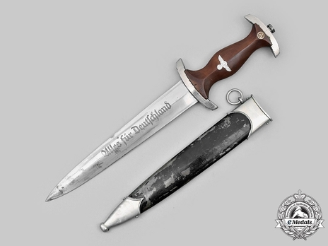 NSKK M33 Service Dagger by A. Wingen Obverse with Scabbard