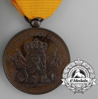Bronze Medal (for 12 years, 1861-1928) Reverse