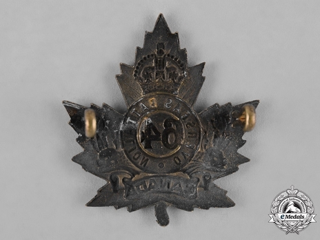 64th Infantry Battalion Other Ranks Cap Badge Reverse