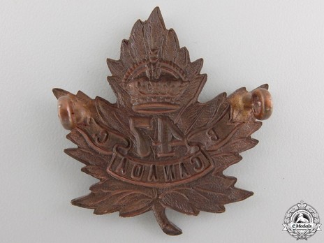 47th Infantry Battalion Other Ranks Cap Badge Reverse