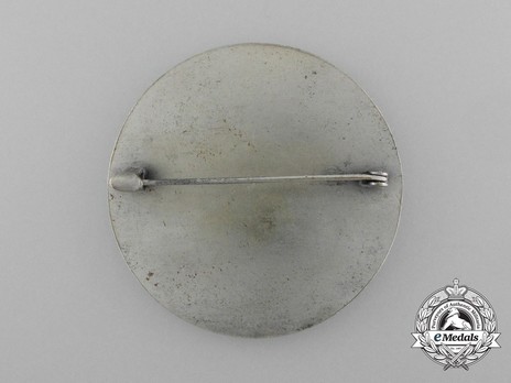 Tyrolean Marksmanship Gau Achievement Badge, Type II, in Silver Reverse