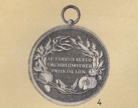 Medal for Saving Life from Drowning, in Gold, Reverse