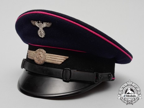 Luftwaffe Lower Ranked Civilians Fire Brigades Visor Cap Profile