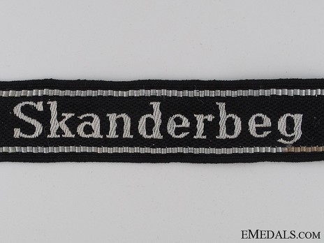 Waffen-SS Skanderbeg Cuff Title Obverse