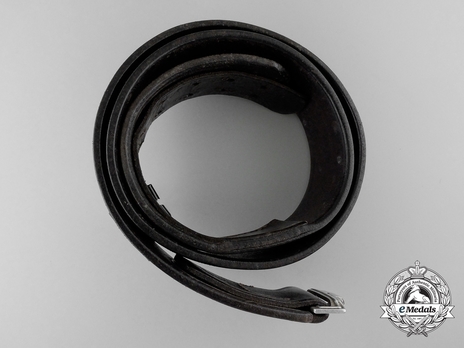 Luftwaffe Black Leather Belt Strap Top