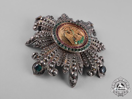 Grand Cross Breast Star by Halley Emeralds and Rubies, Obverse
