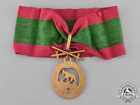 Order of Albert the Bear, Commander with Swords (in silver gilt) Reverse