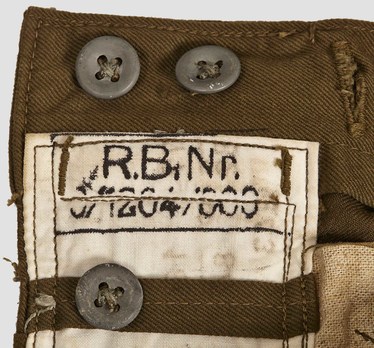 German Army Tropical Field Service Trousers (Officer version) Stamp